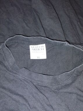 Maison Article Men's Black Crew Neck Short Sleeve Tee